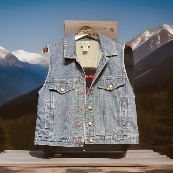 Pendleton Jackets & Blazers - Pendleton Originals Denim & Wool Vest Size Women’s Medium M9